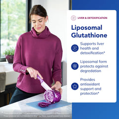 Pure Encapsulations corte transversal mostrando liposoma y protección del ingrediente