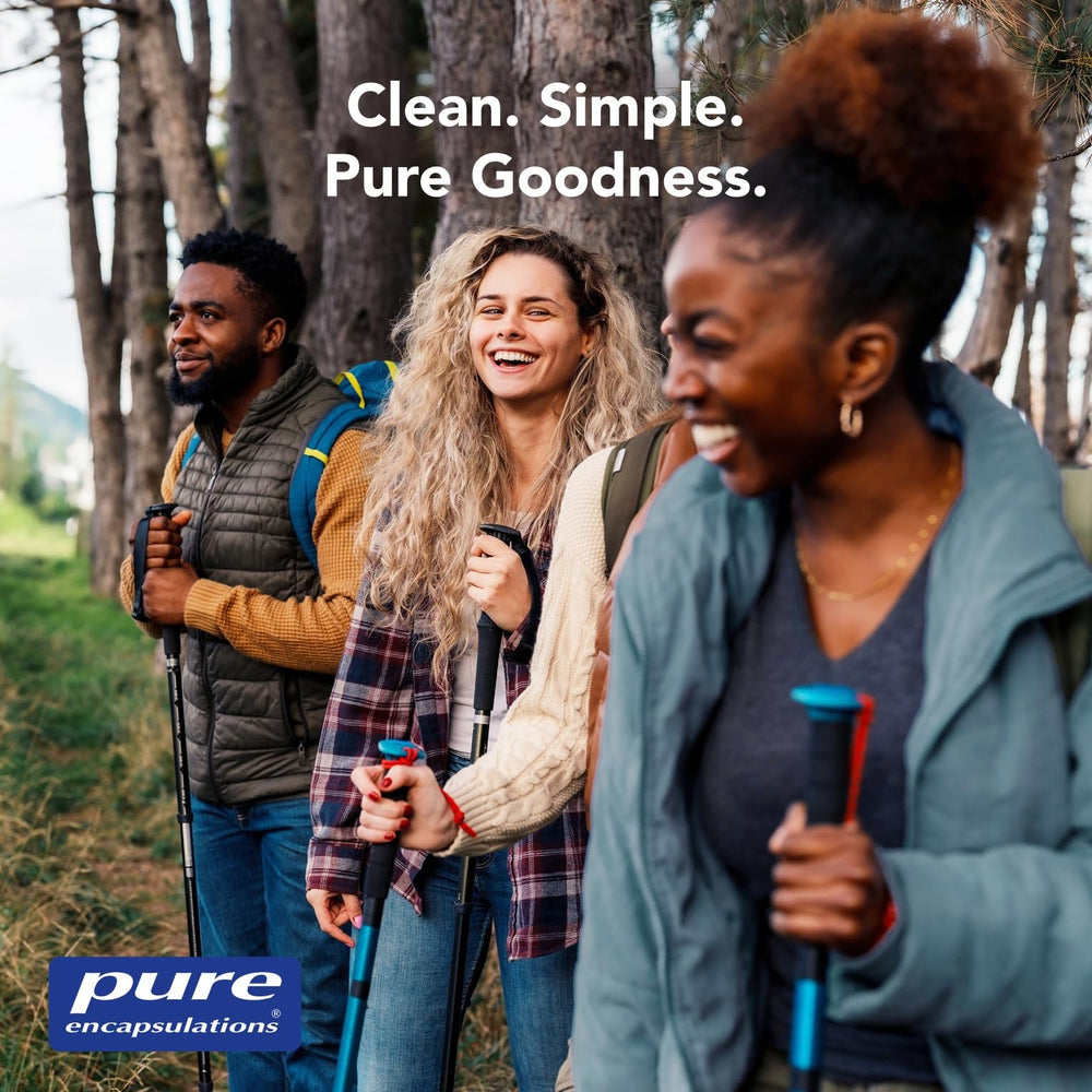Pure Encapsulations frasco sobre mesita de noche para rutina de sueño