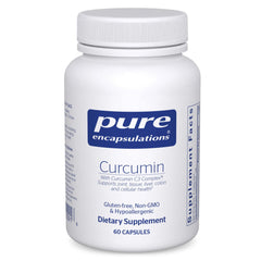 Pure Encapsulations frasco frontal mostrando 60 cápsulas y claridad de ingrediente