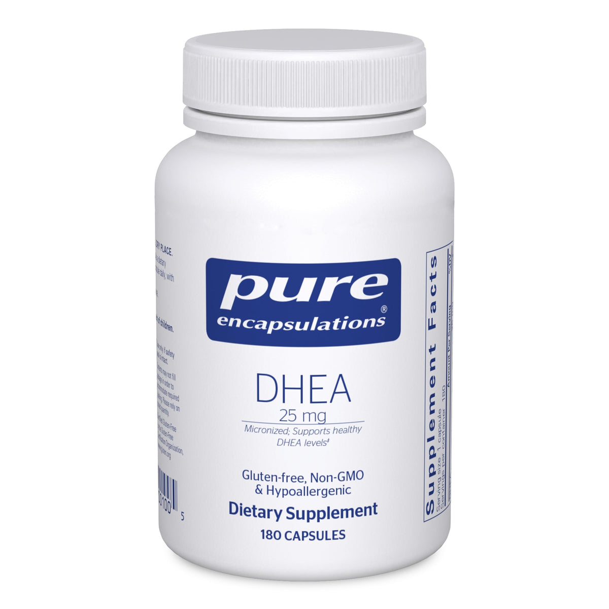 Pure Encapsulations botella frontal mostrando envase y pureza