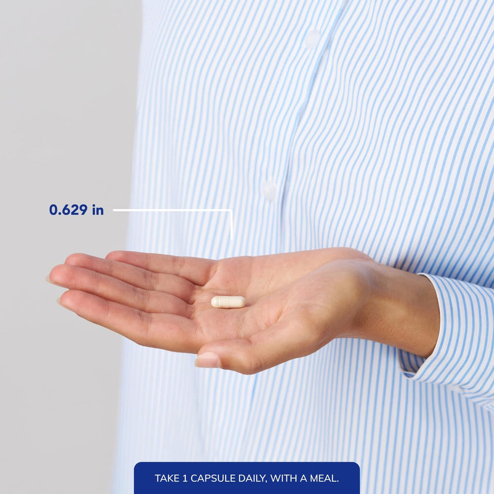 Pure Encapsulations capsules spilled to display quantity and easy daily use benefit