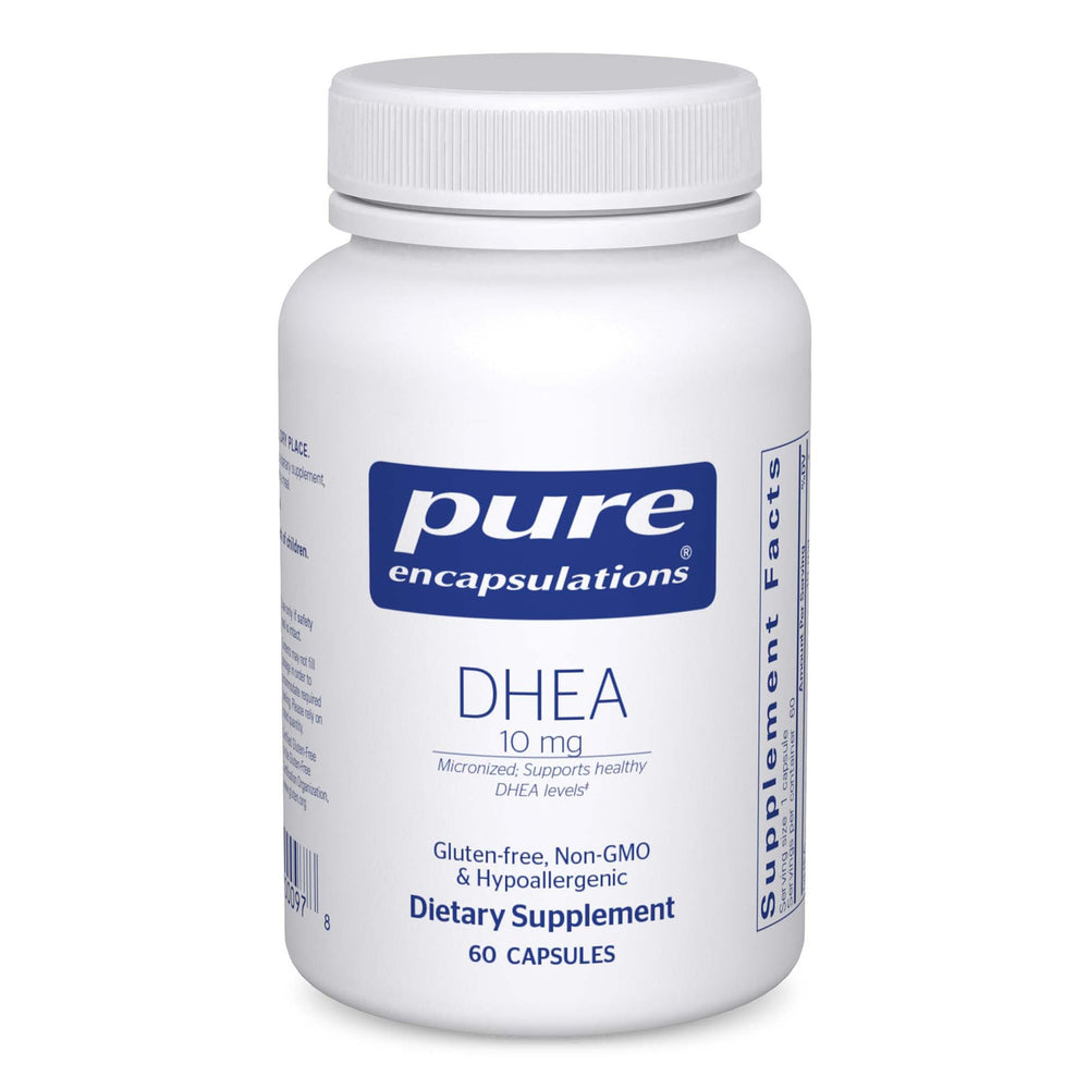 Pure Encapsulations frasco frontal mostrando 60 cápsulas y etiqueta clara