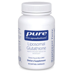 Pure Encapsulations frente del envase mostrando cápsulas y beneficio de pureza