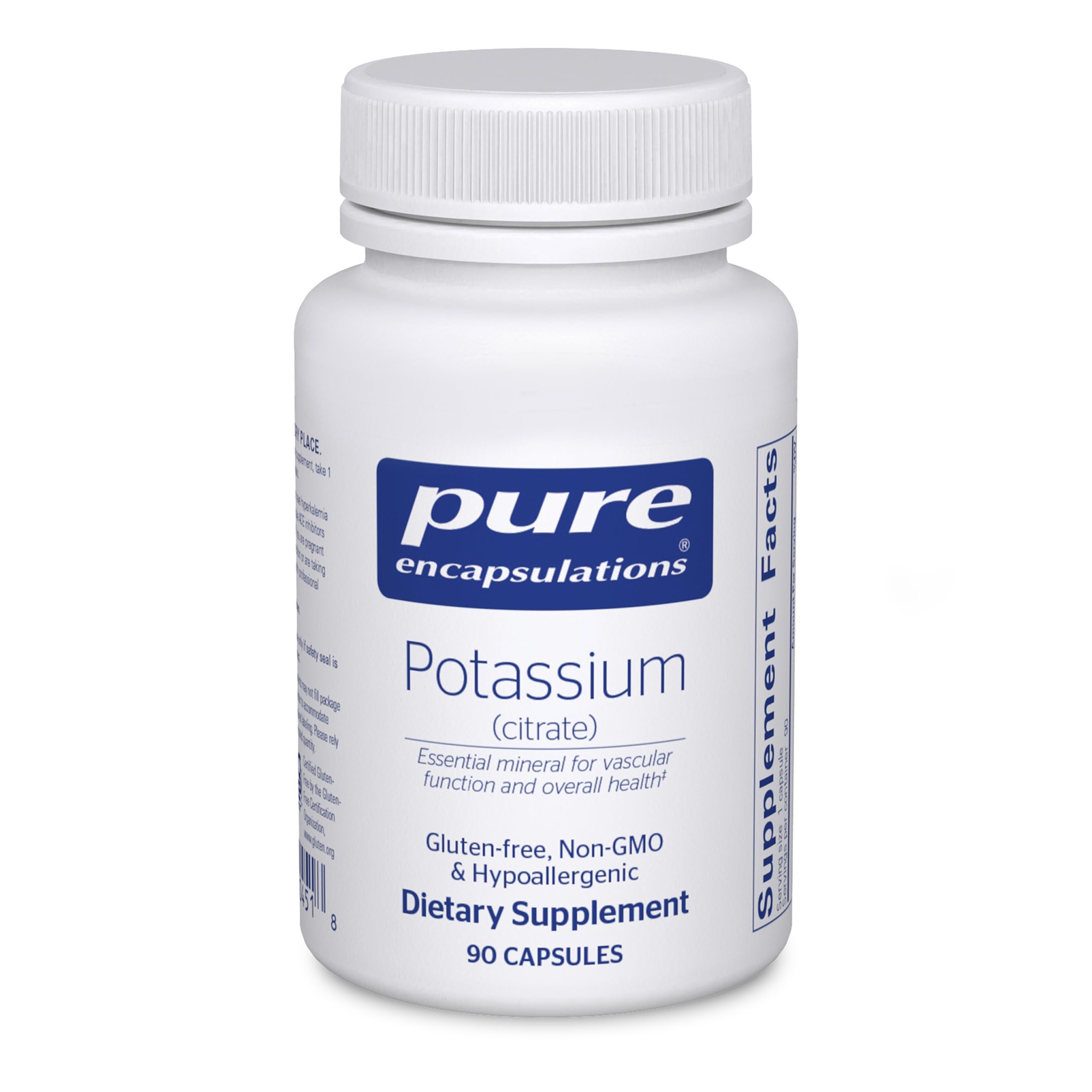 Pure Encapsulations envase frontal mostrando pureza y confianza