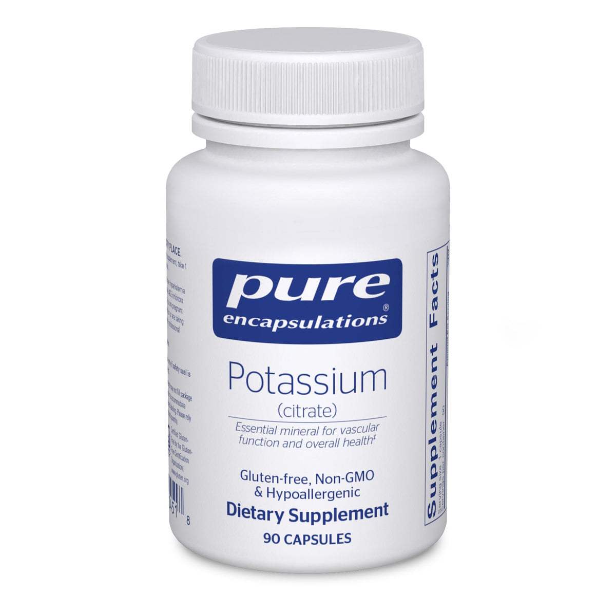 Pure Encapsulations envase frontal mostrando pureza y confianza