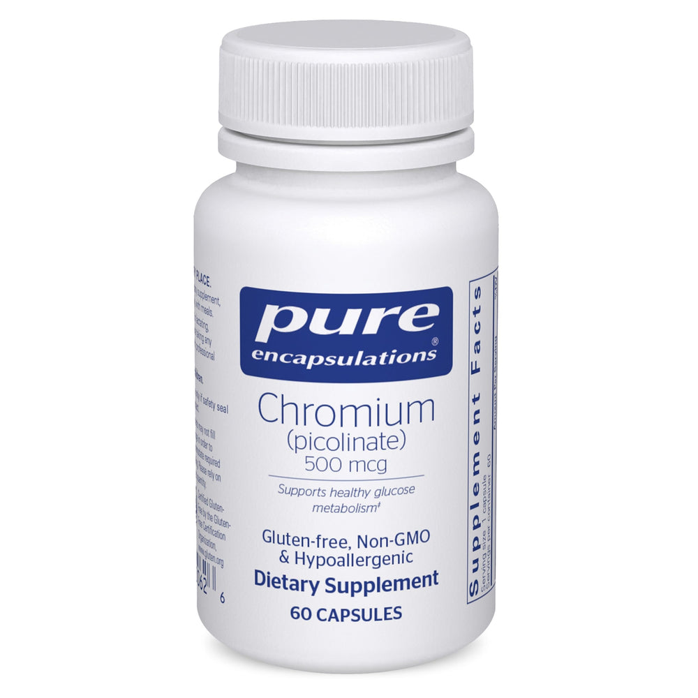 Pure Encapsulations frente del producto mostrando envase y dosis 500 mcg