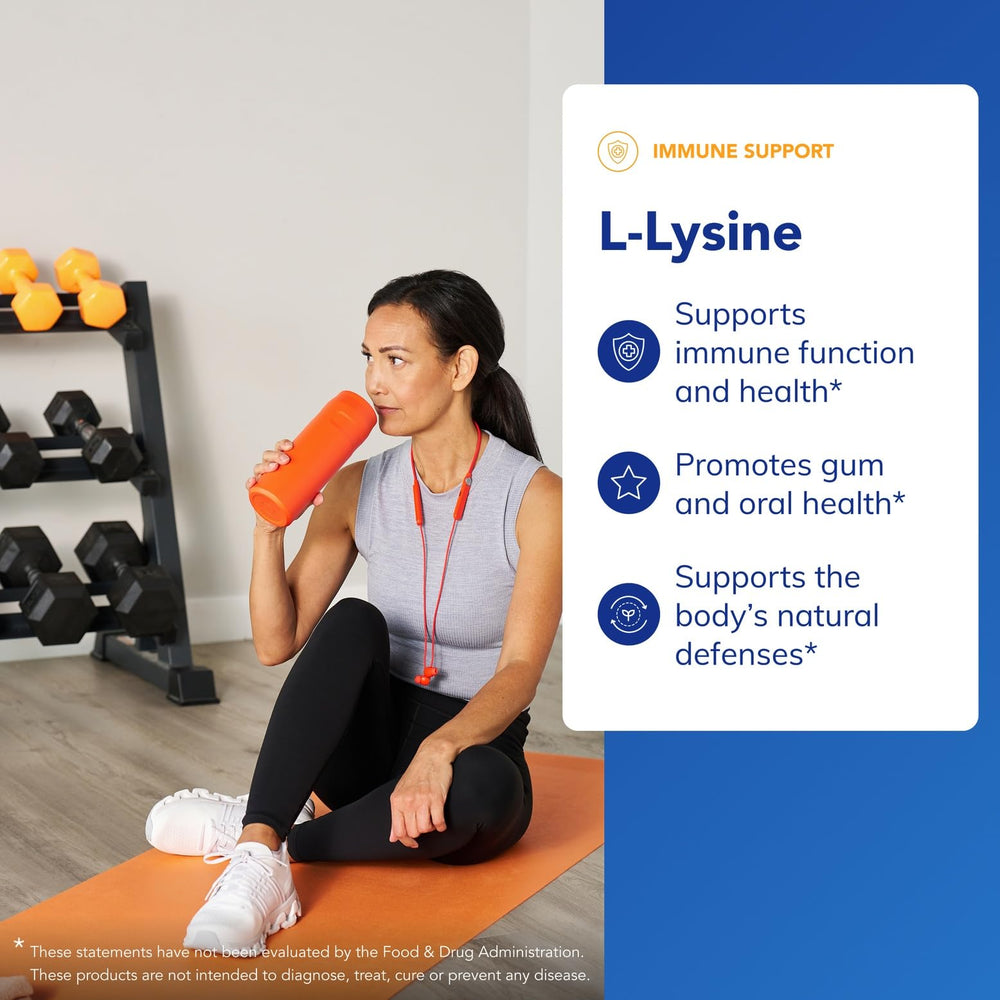 Pure Encapsulations L-Lysine etiqueta con información de ingredientes y pureza