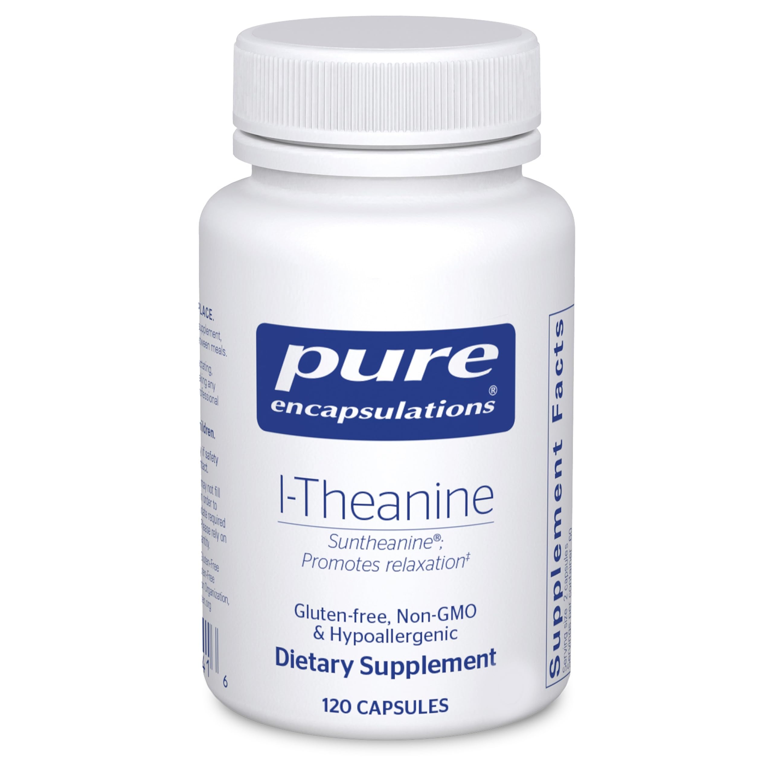 Pure Encapsulations vista frontal del frasco, calidad y confianza