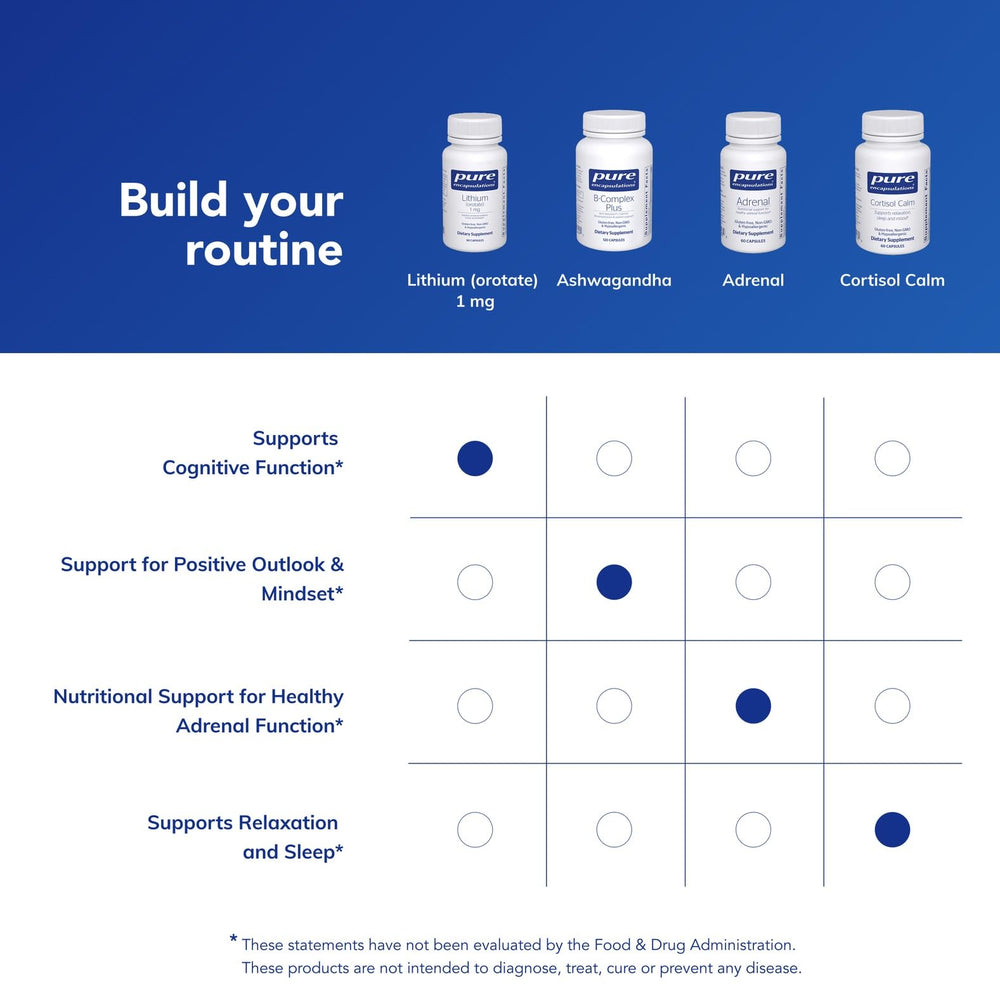Pure Encapsulations producto colocado en cocina para mostrar uso diario integrado