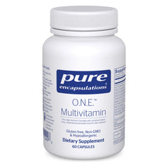 Pure Encapsulations envase frontal mostrando la marca y beneficio diario