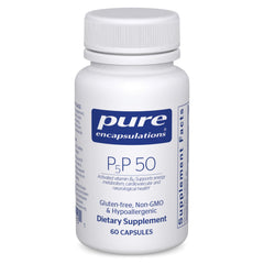 Pure Encapsulations P5P 50 frente del envase mostrando diseño claro y confianza
