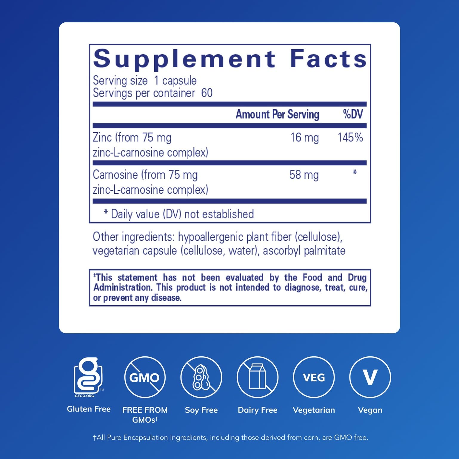Pure Encapsulations cápsula de Peptic-Care en primer plano para fácil ingestión y calidad