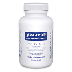 Pure Encapsulations envase frontal mostrando 180 cápsulas y diseño limpio