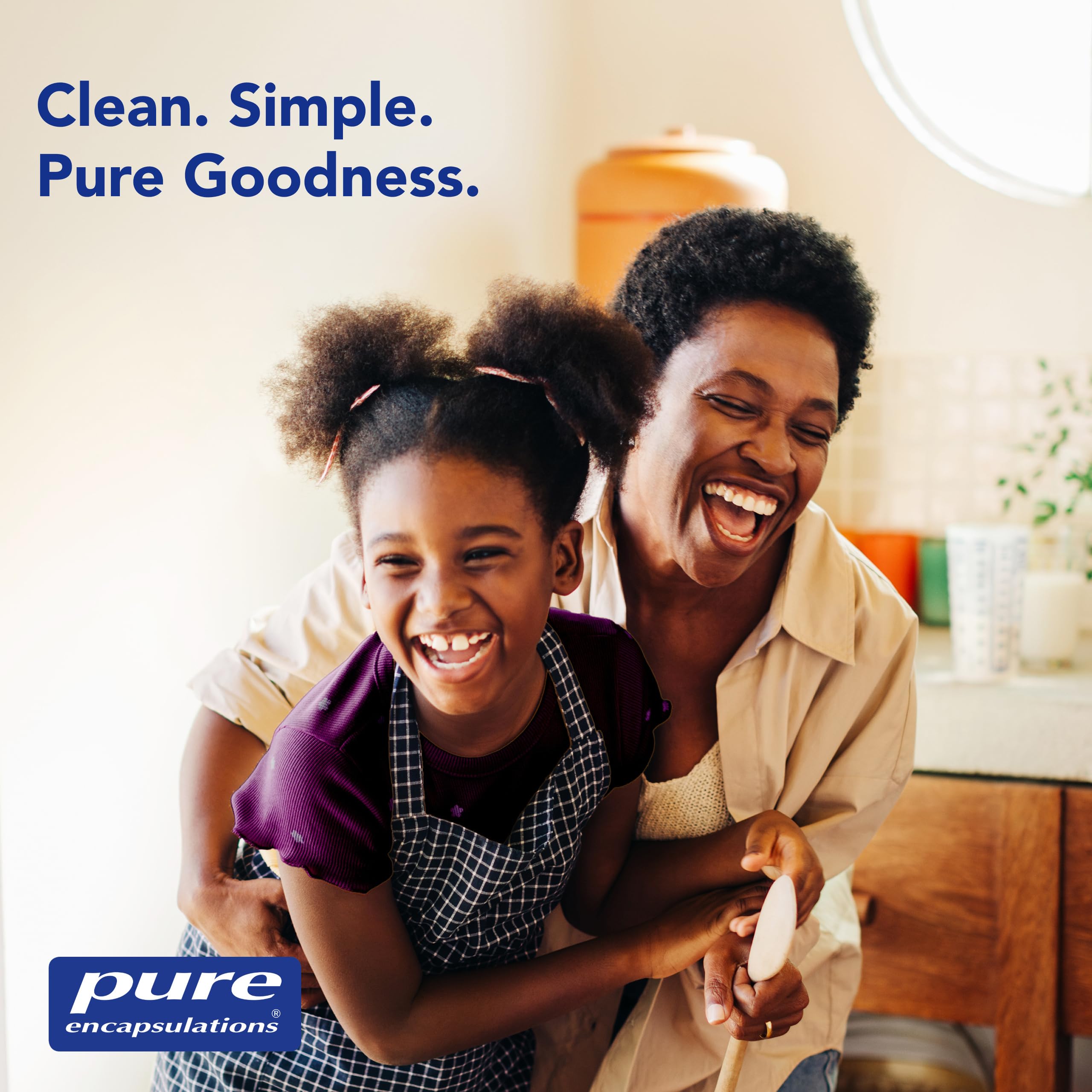 Pure Encapsulations etiqueta nutricional enfocada en composición y pureza
