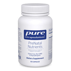 Pure Encapsulations frasco frontal mostrando 60 cápsulas y claridad de marca