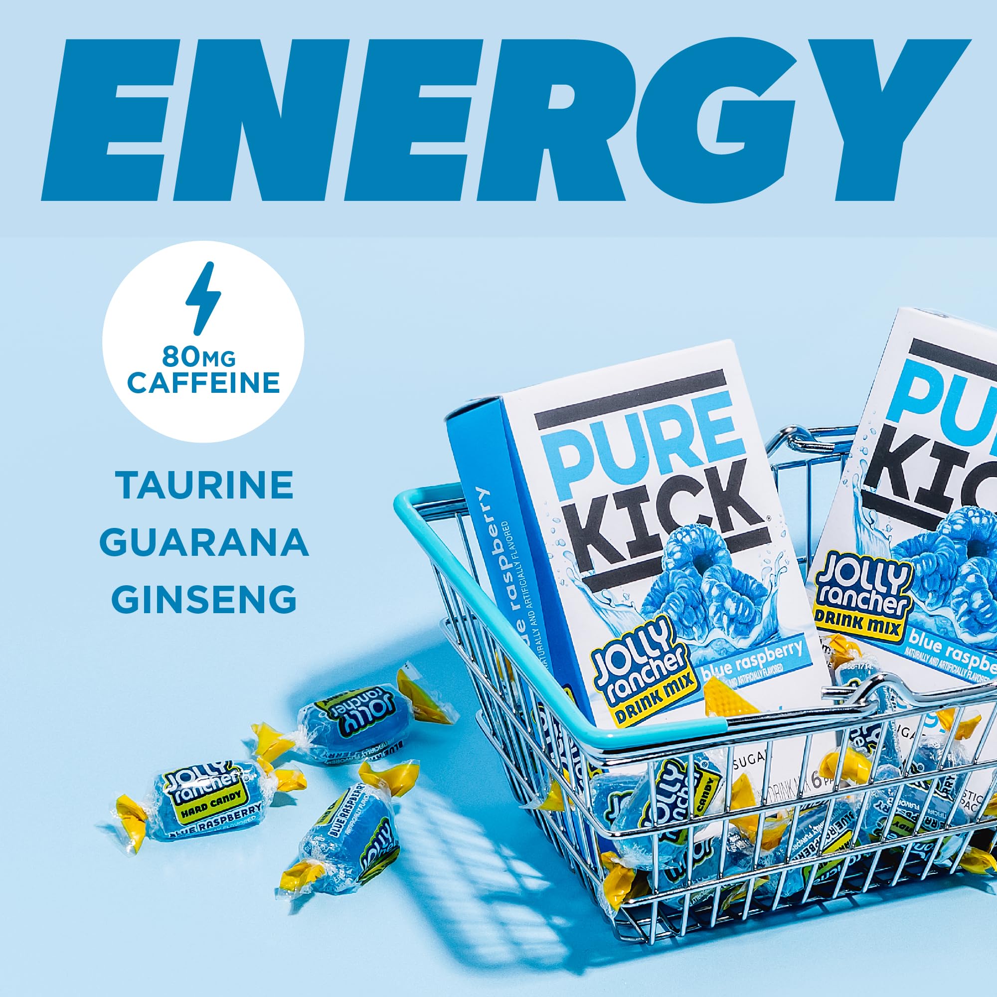 Pure Kick sobre individual abierto listo para disolver, práctico para llevar