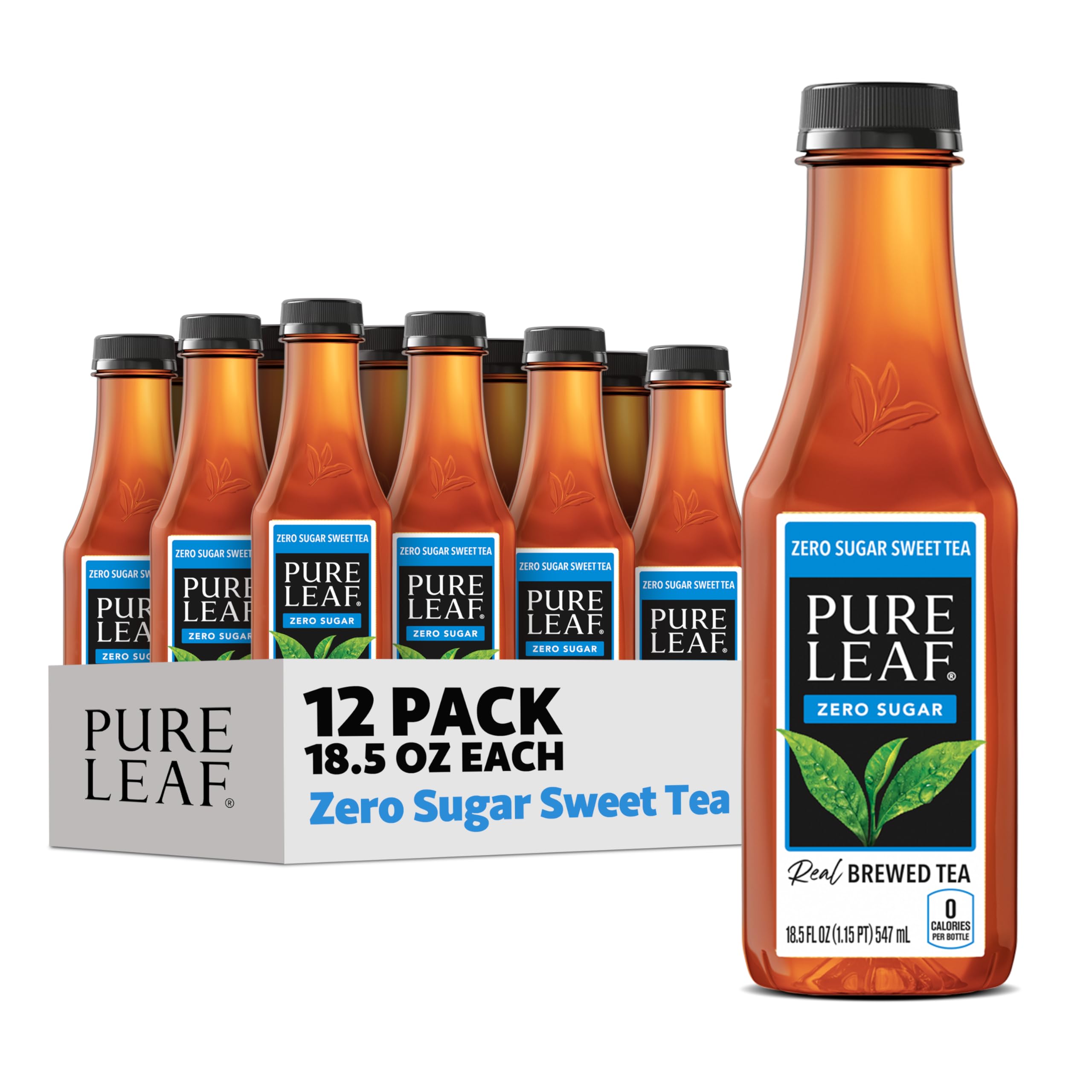 Pure Leaf botella frontal mostrando etiqueta y tamaño práctico