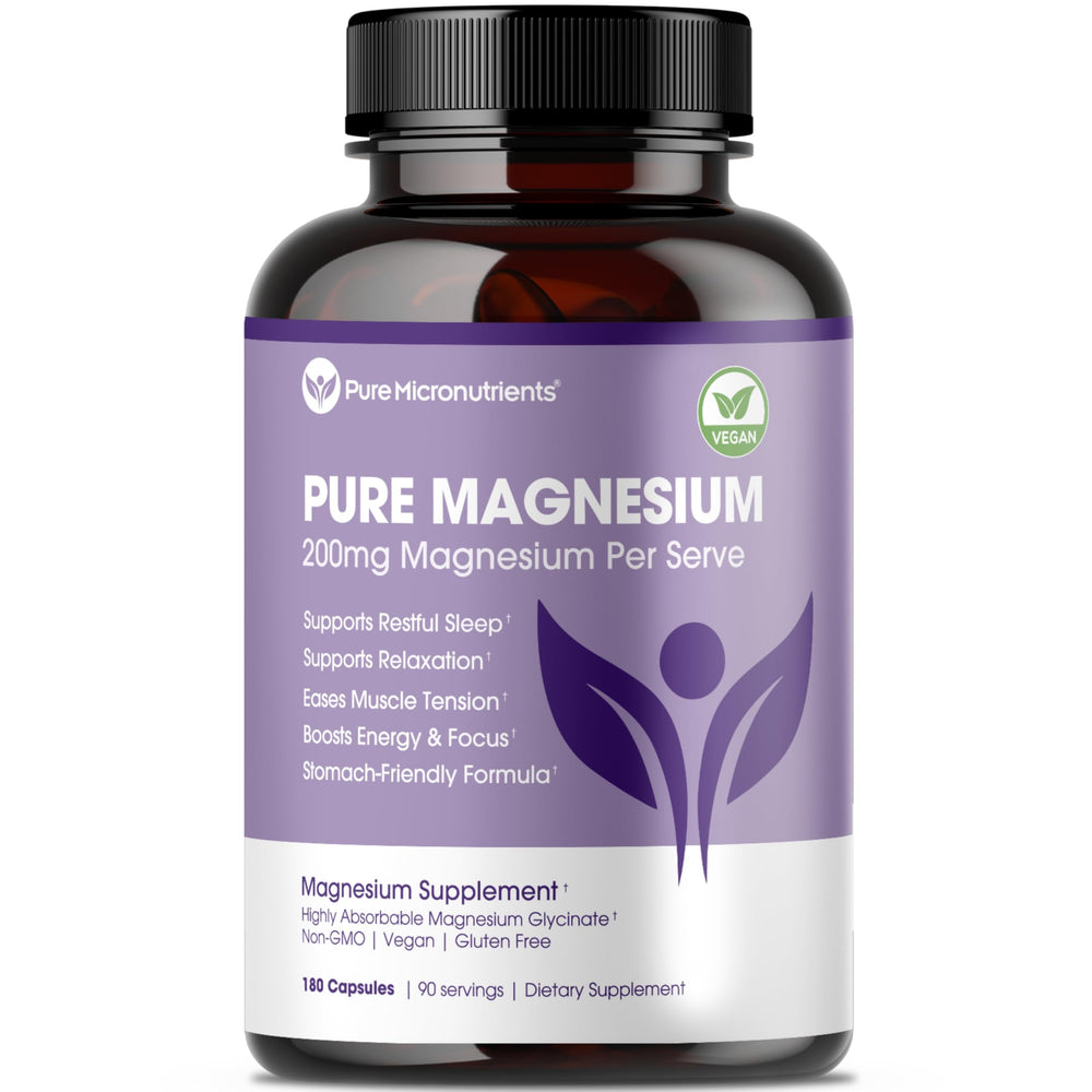 Pure Micronutrients bote frontal mostrando etiqueta y beneficios