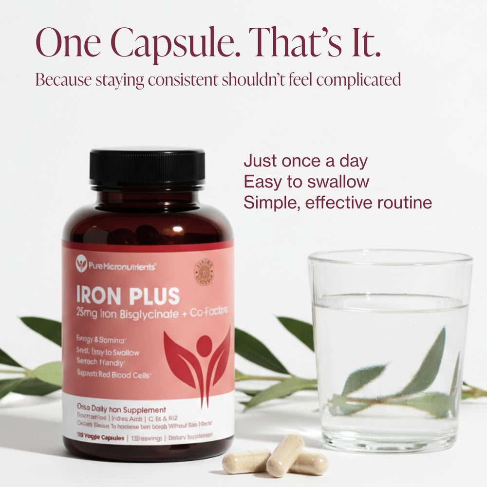 Pure Micronutrients mujer activa usando suplemento, beneficio energía sostenida