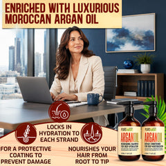 PURE NATURE LUX SPA textura cremosa del acondicionador con aceite de argán para hidratación