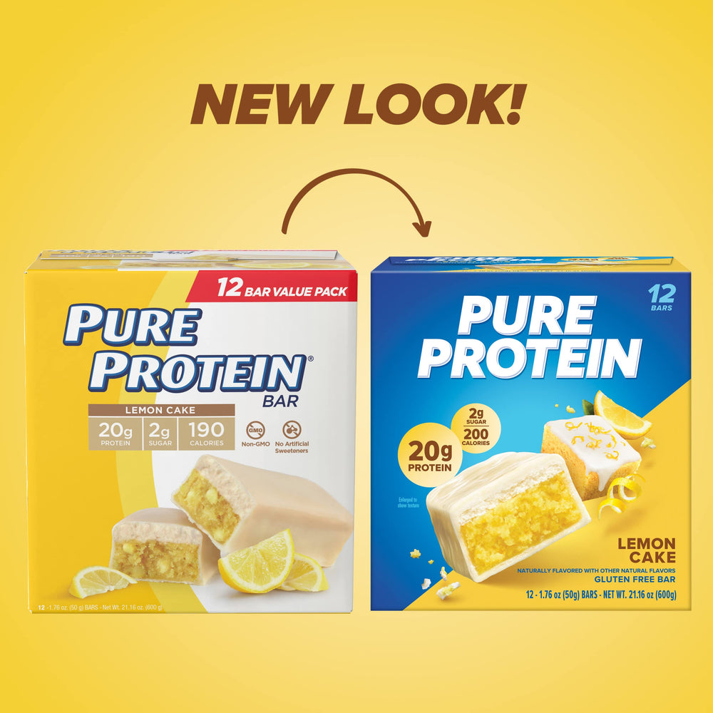 Pure Protein primer plano de textura y glaseado, apetitosa y satisfactoria
