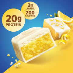 Pure Protein caja de 12 unidades Lemon Cake, almacenamiento por paquete familiar