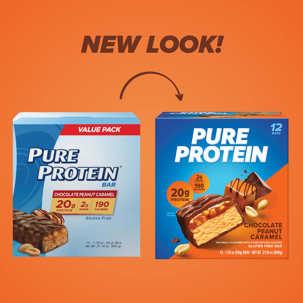 Pure Protein textura cercana de la barra resaltando miga fudgy y placer al comer