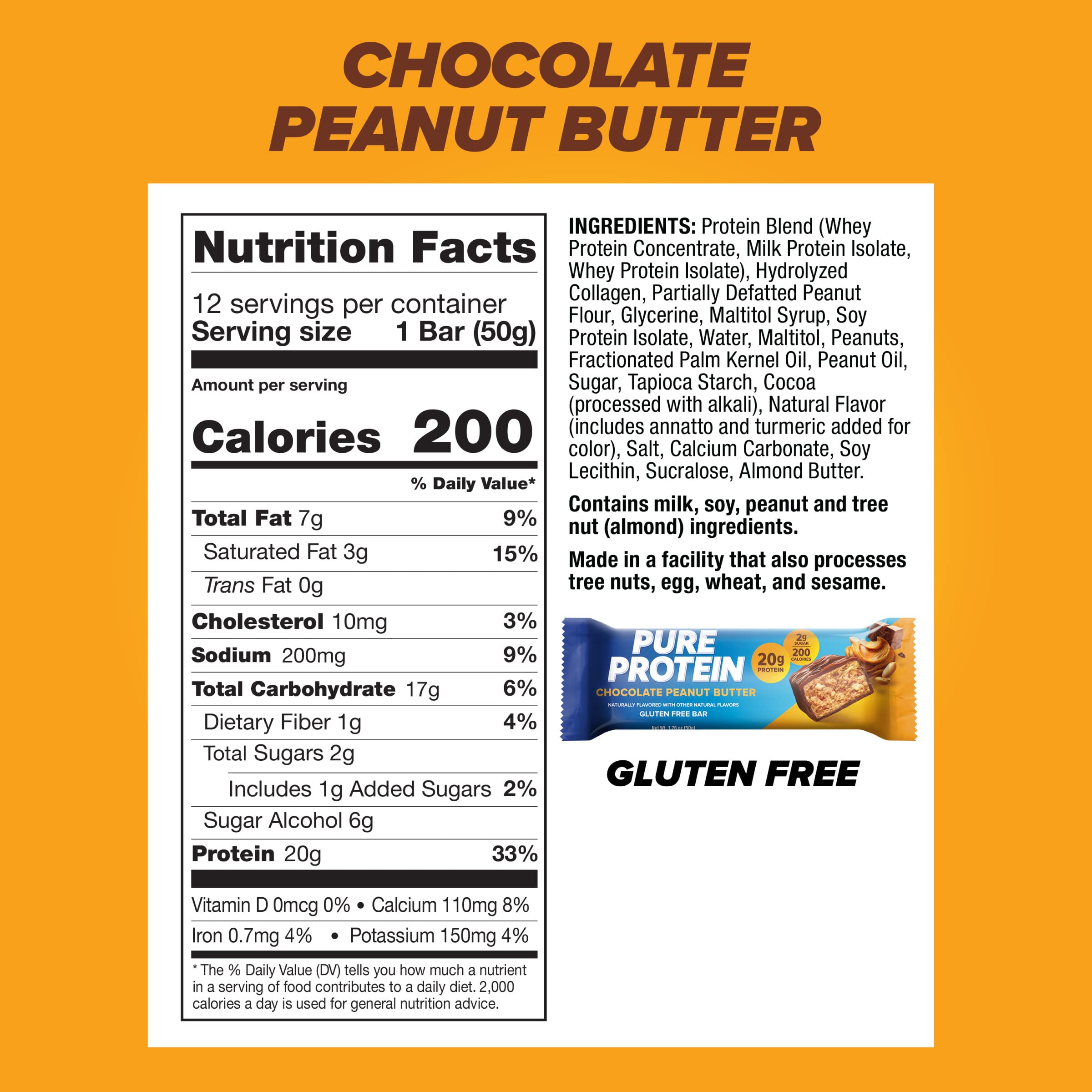 Pure Protein primer plano de textura cremosa y recubrimiento de chocolate