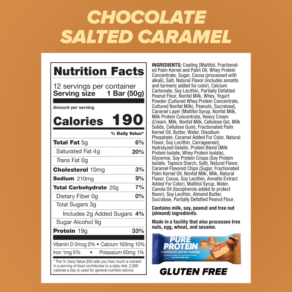 Pure Protein primer plano de la textura que resalta aspecto tipo brownie y densidad