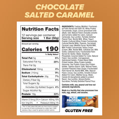 Pure Protein primer plano de la textura que resalta aspecto tipo brownie y densidad