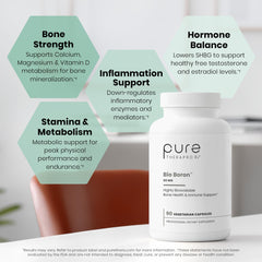 Pure Therapro Rx caja abierta con 90 cápsulas para suministro prolongado