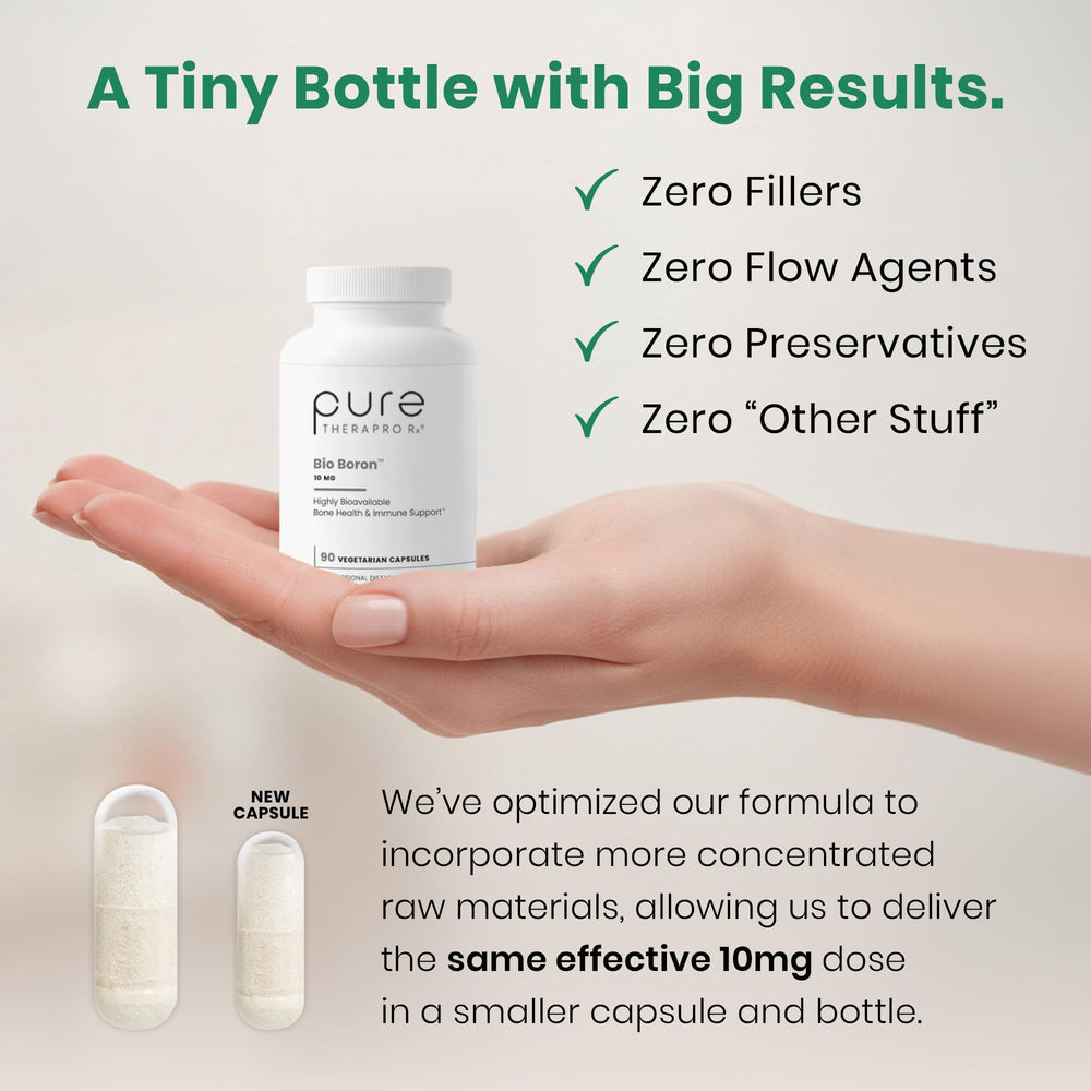 Pure TheraPro Rx etiqueta nutricional legible con información de ingredientes