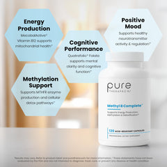 Pure Therapro Rx cápsulas en mano para demostrar tamaño y dosificación
