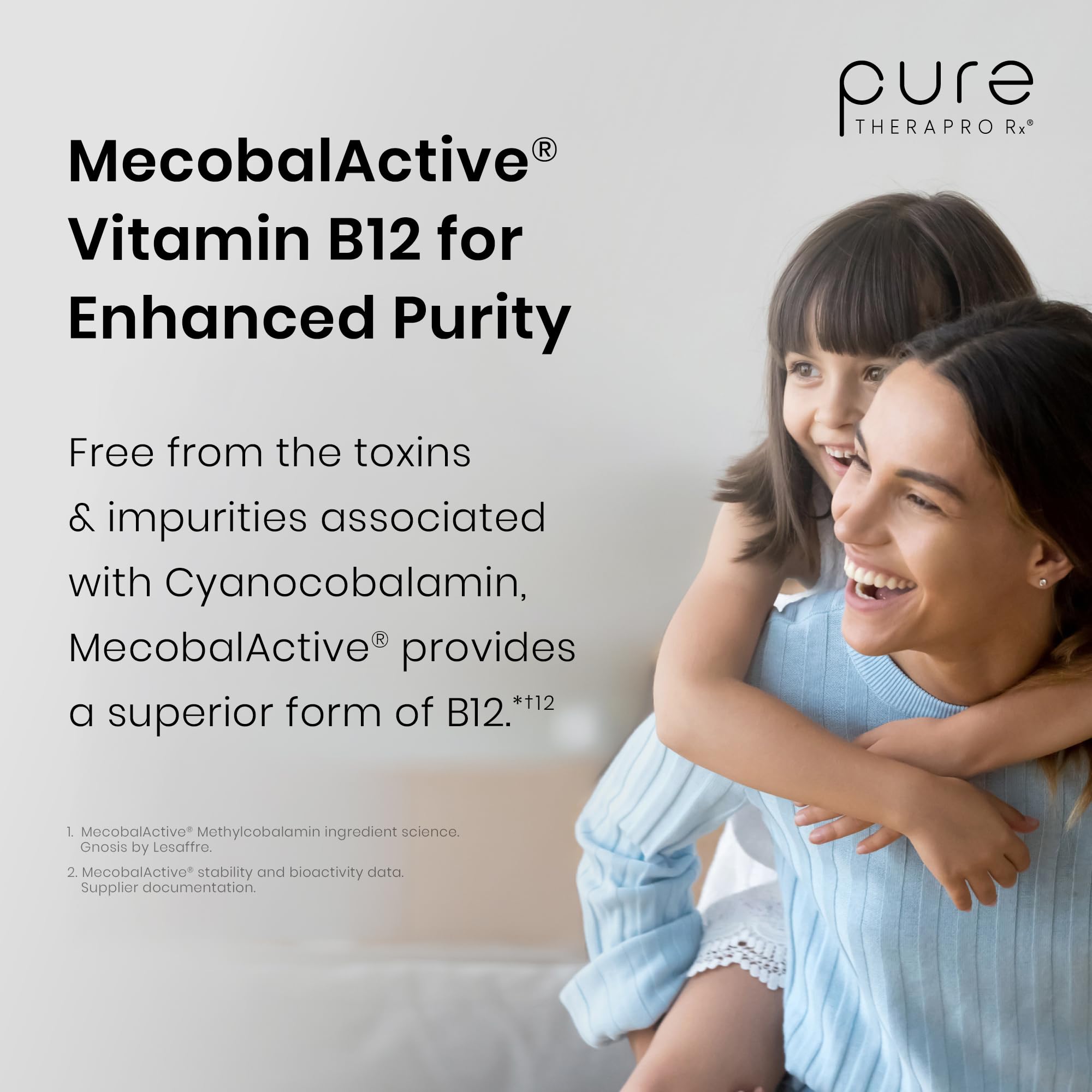 Pure Therapro Rx envase abierto con 60 cápsulas para control de suministro