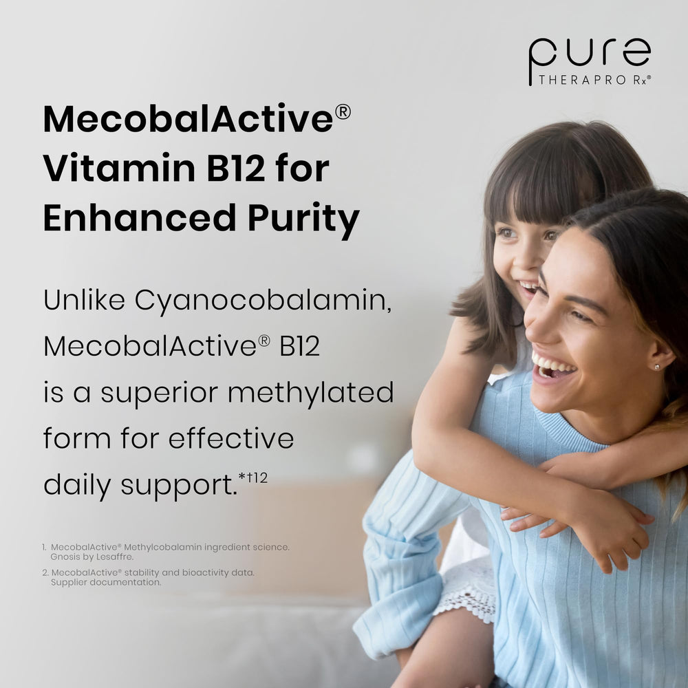 Pure Therapro Rx cápsula junto a desayuno para absorción con alimentos