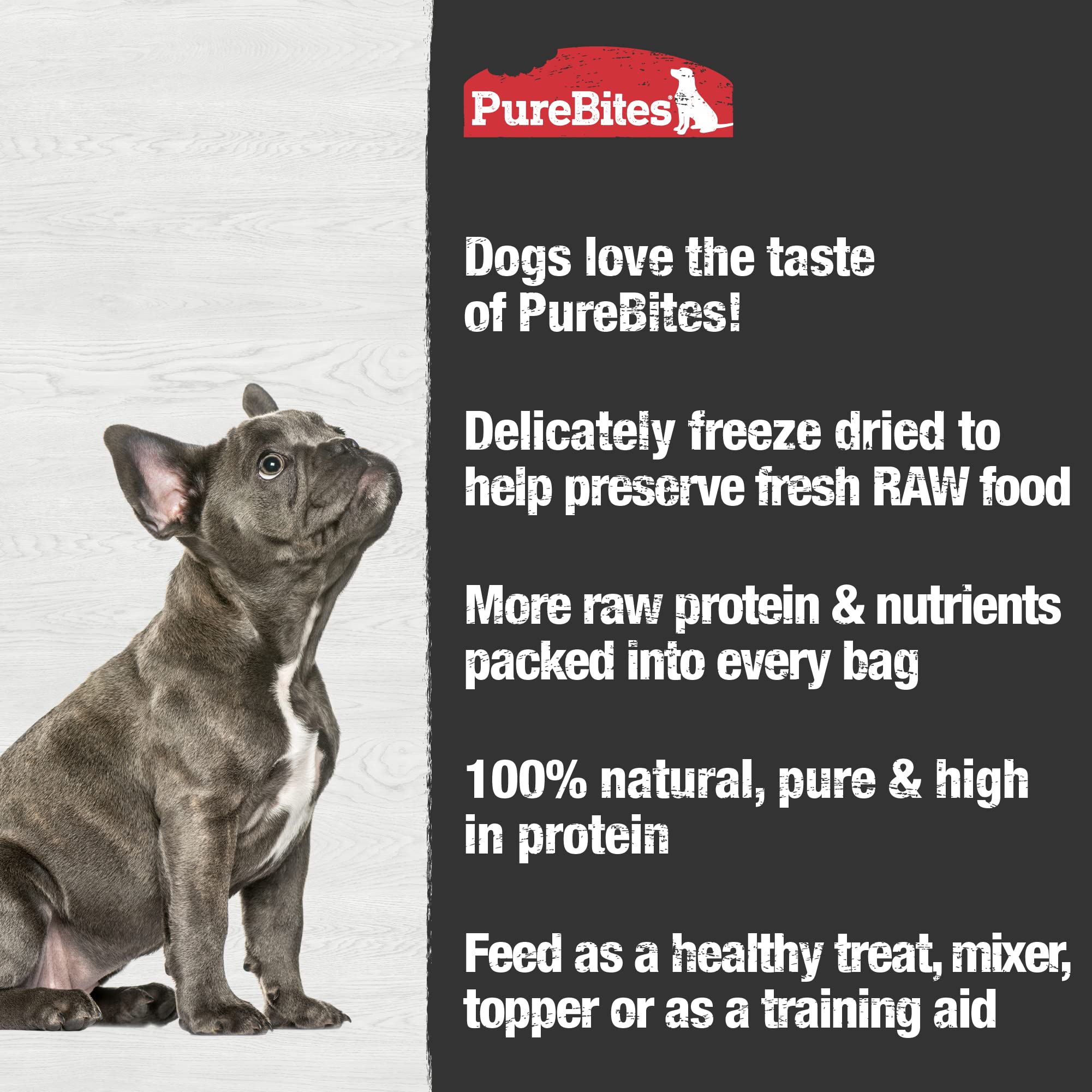 PureBites usado como topper sobre el alimento para aumentar apetito