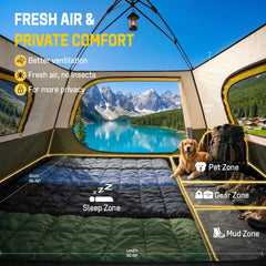 Purebox interior cómodo para cuatro personas y equipaje