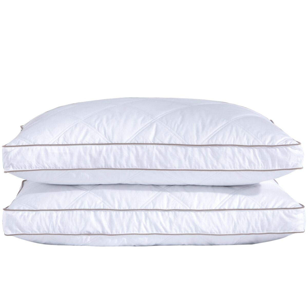 puredown almohada frontal king mostrando diseño hotelero y confort