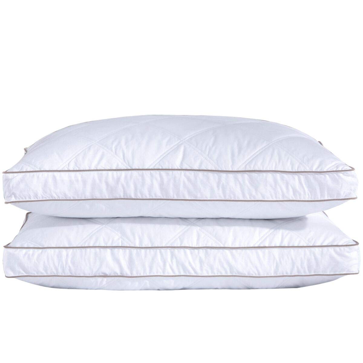 puredown almohada frontal king mostrando diseño hotelero y confort