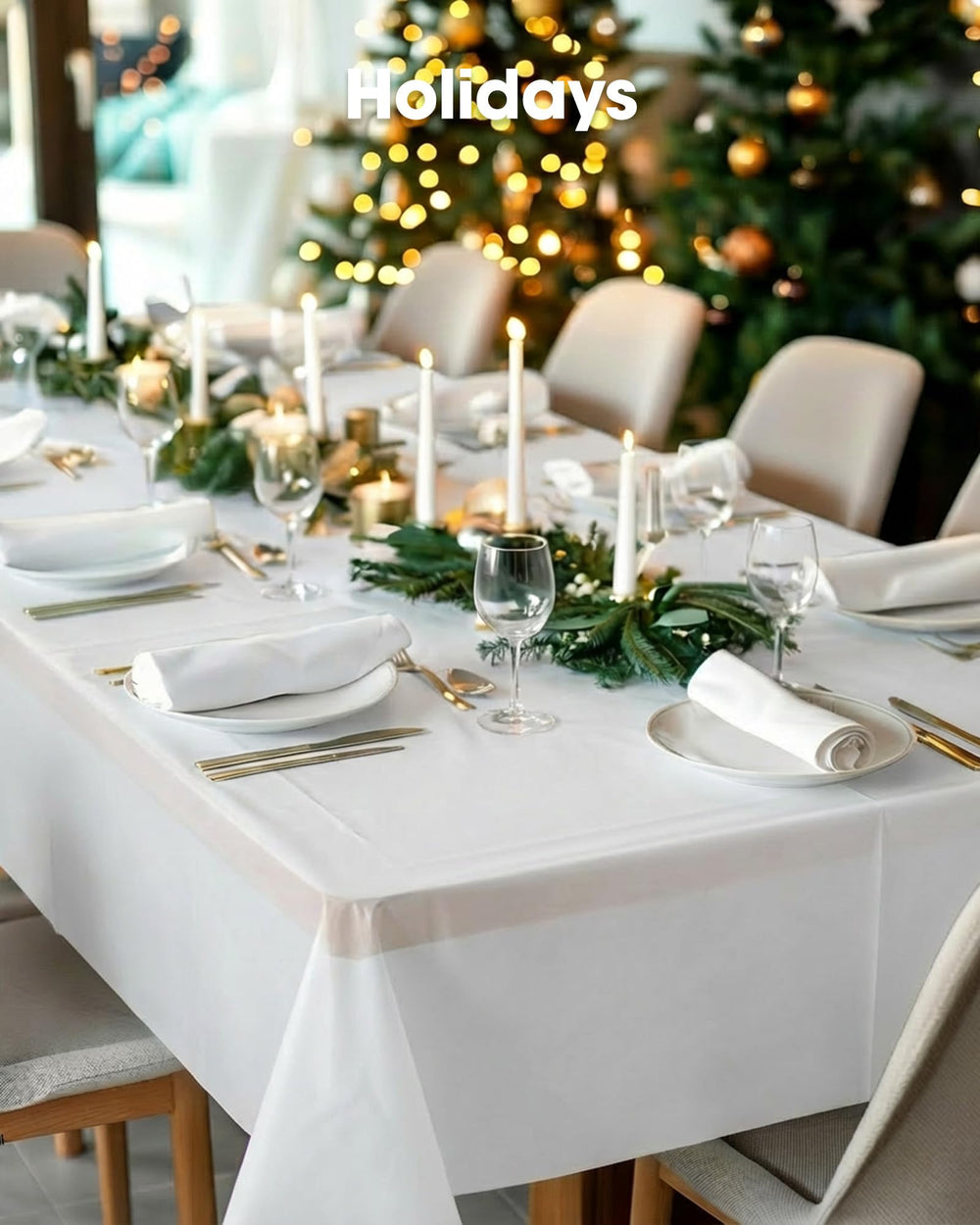 Pureegg mesa nupcial con mantel blanco para apariencia elegante y práctica