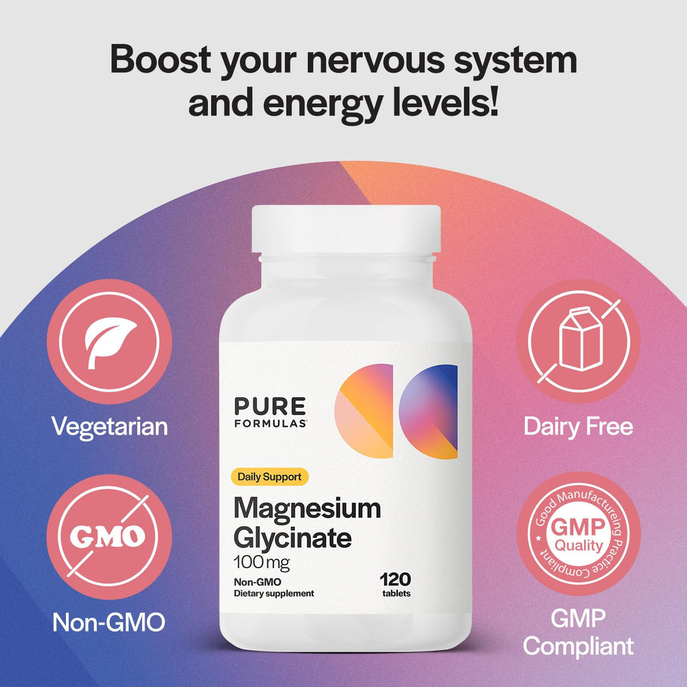 PureFormulas tableta en mano que muestra tamaño y dosificación clara