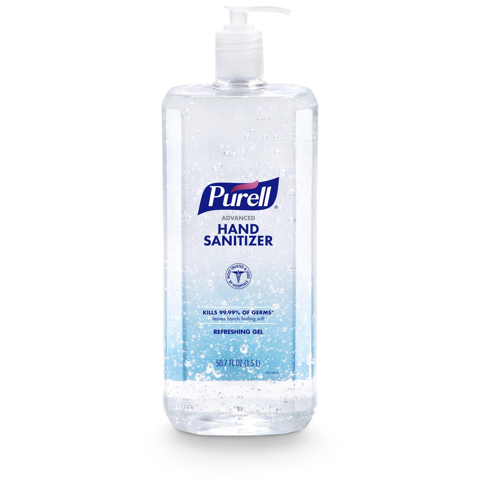 Purell botella frontal 1.5 L mostrando diseño y formato práctico