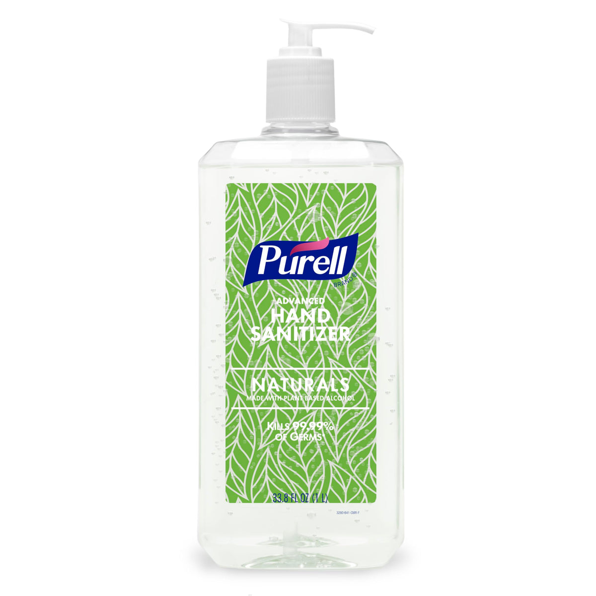PURELL botella frontal 1 L mostrando diseño y capacidad conveniente