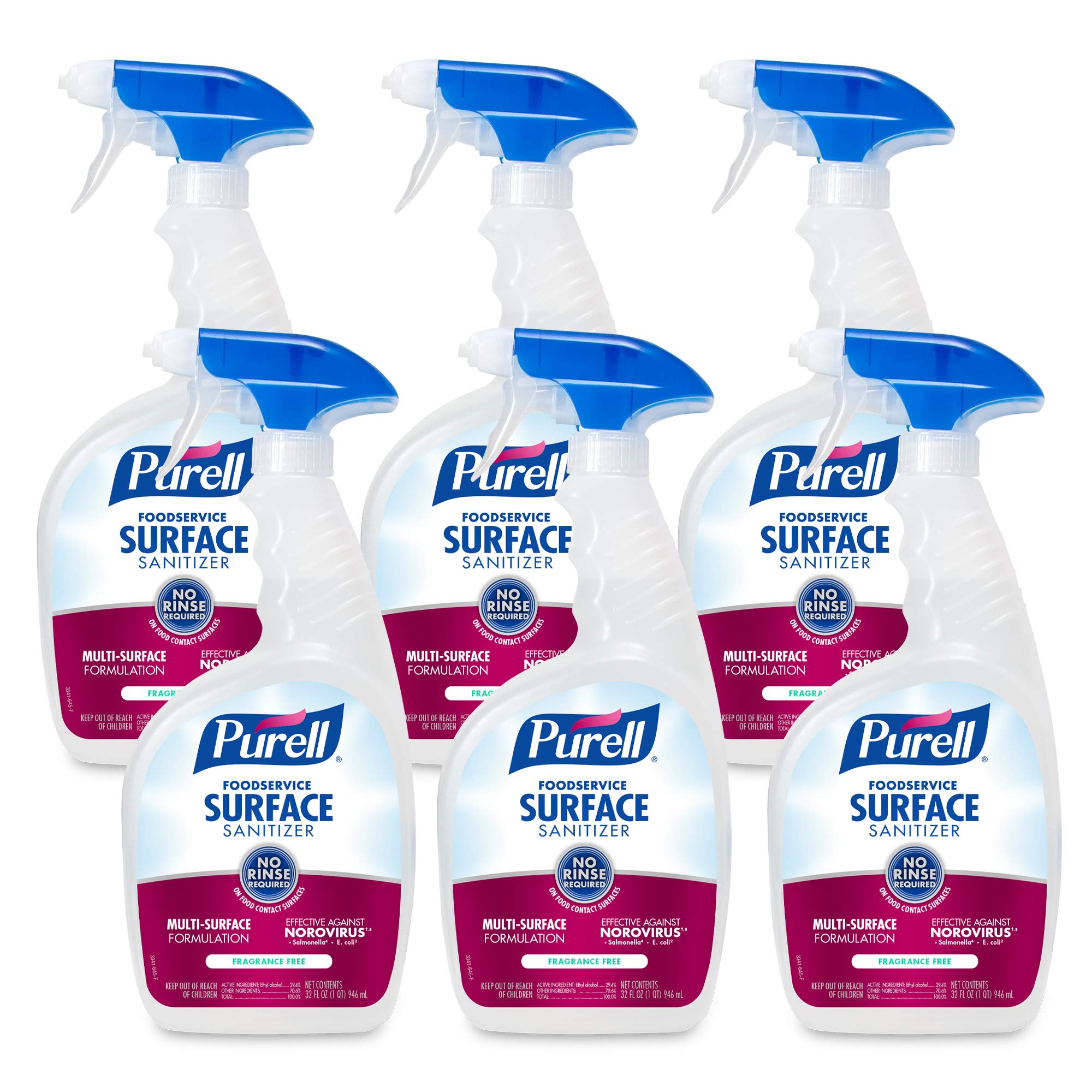 Purell botella frontal pack 6 mostrando empaque y conveniencia