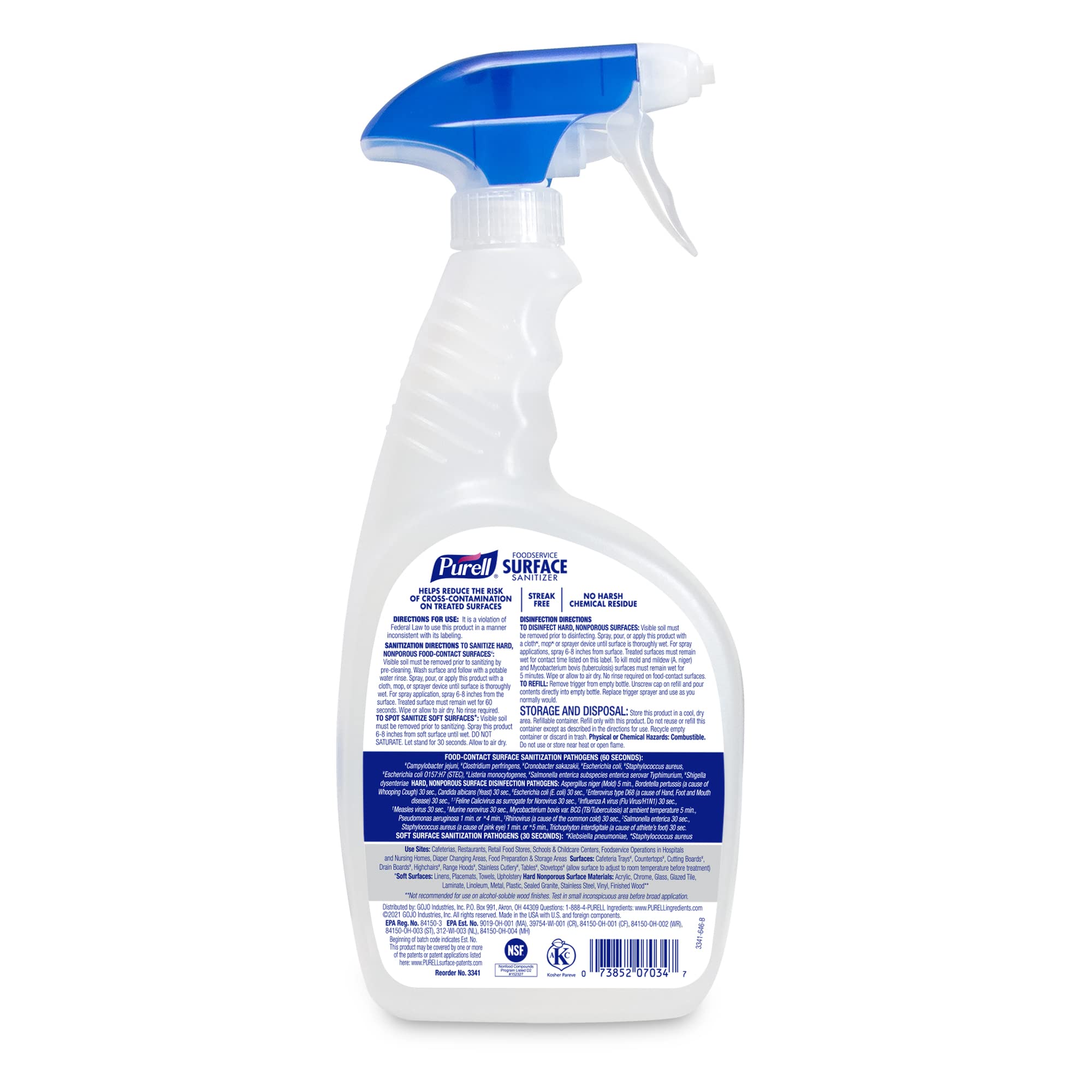 Purell detalle del atomizador para aplicación precisa y rápida