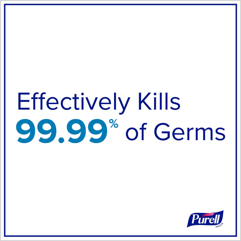 Purell gel en uso sobre manos, limpieza rápida y sensación no pegajosa