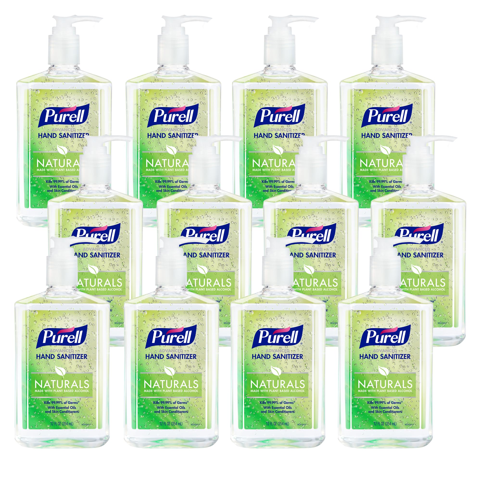 Purell mostrando botella con dosificador y fácil acceso