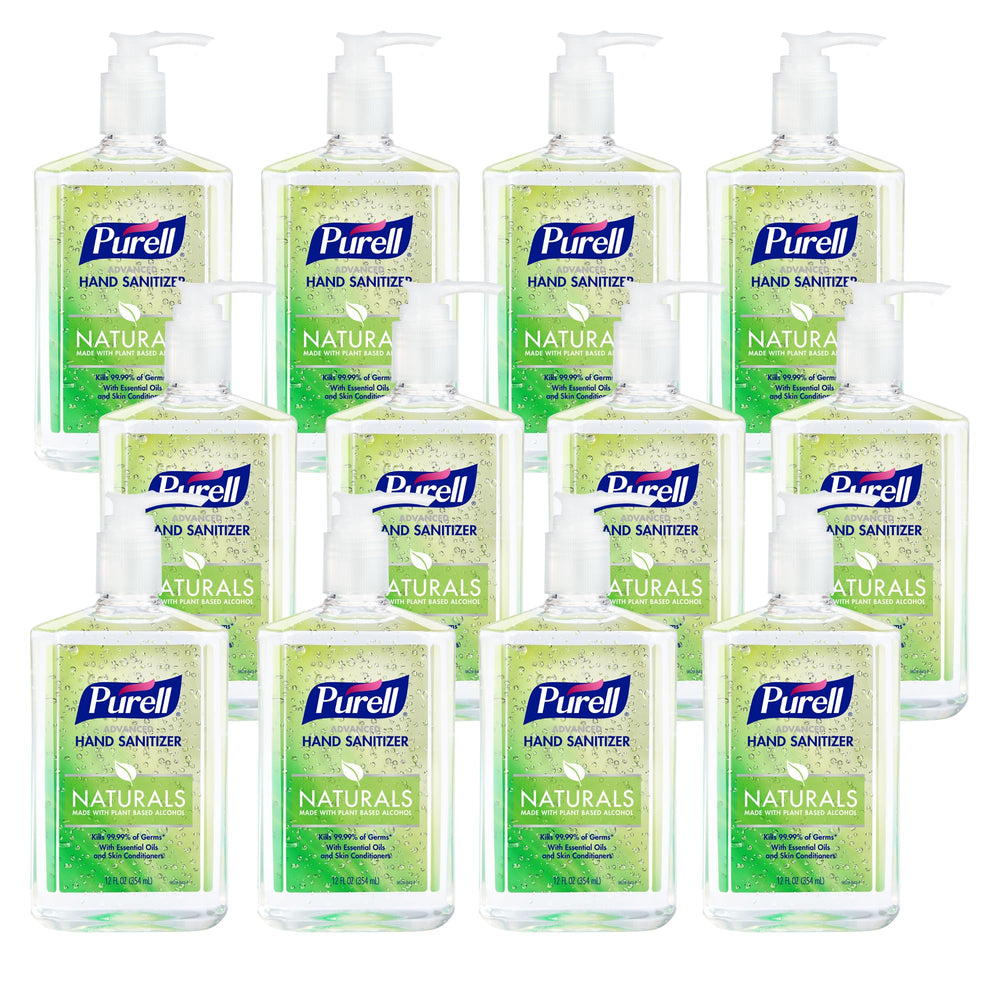 Purell mostrando botella con dosificador y fácil acceso