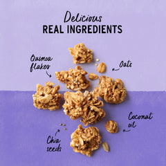 Purely Elizabeth ingredients spread with quinoa, amaranth, chia, hemp seeds benefits
