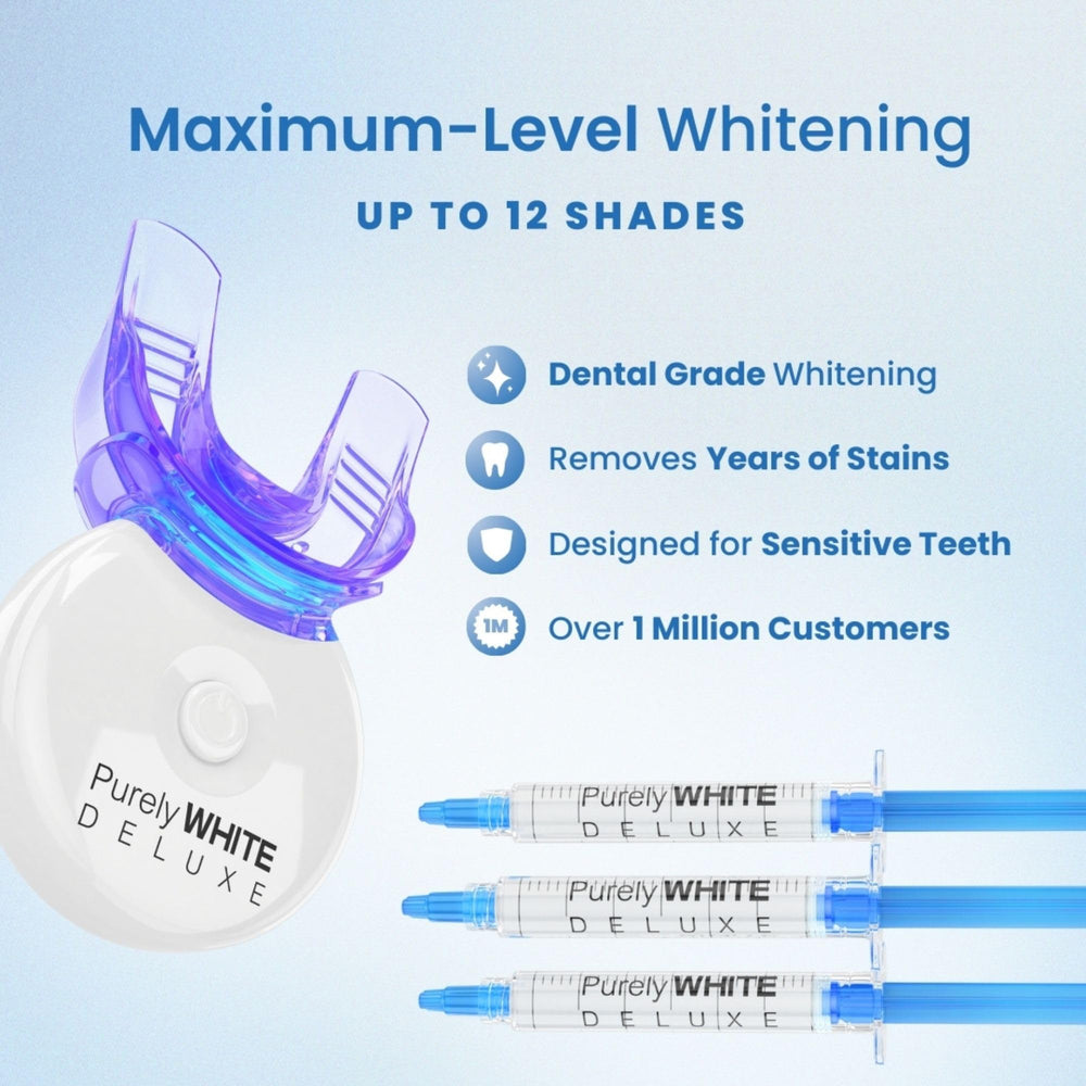 PurelyWHITE DELUXE estilo de vida persona sonriendo tras tratamiento mostrando confianza